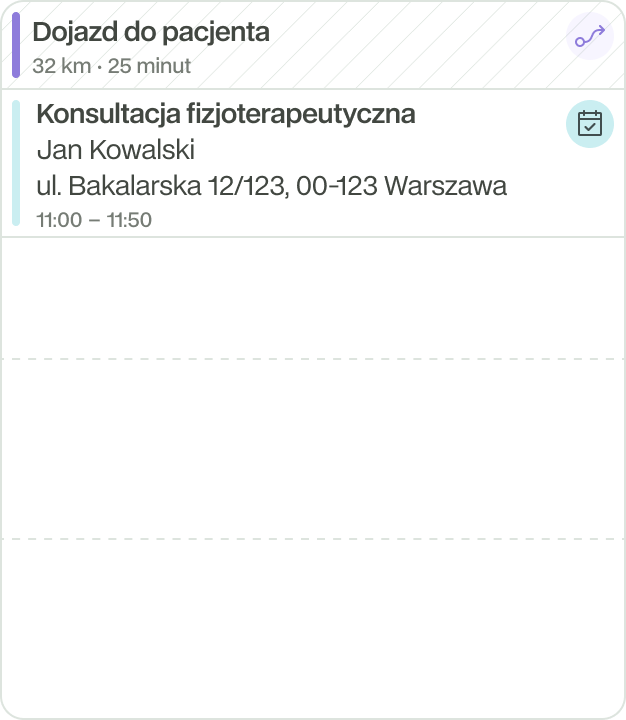 Wizyta z dojazdem do pacjenta