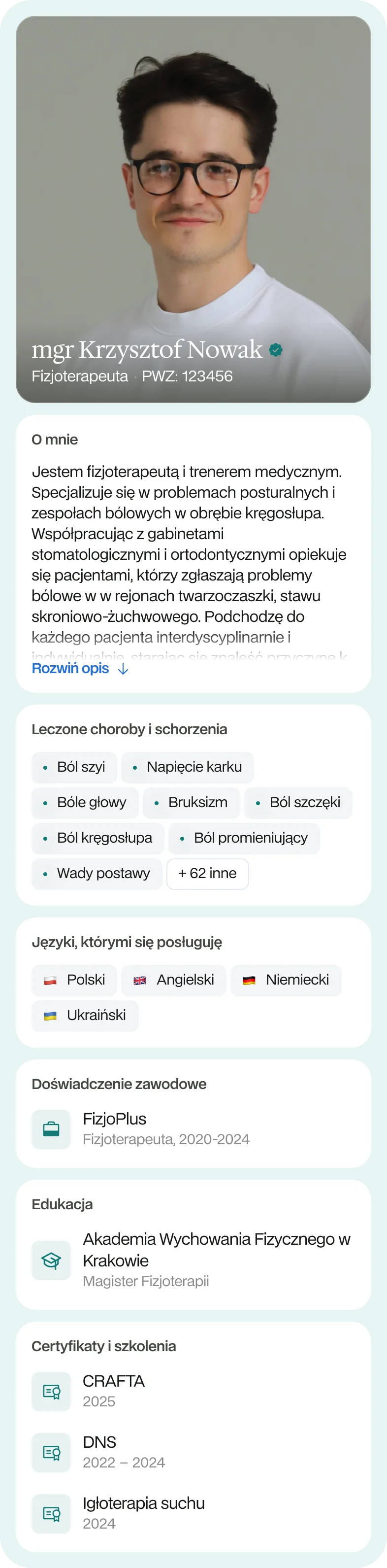 Publiczny profil specjalisty